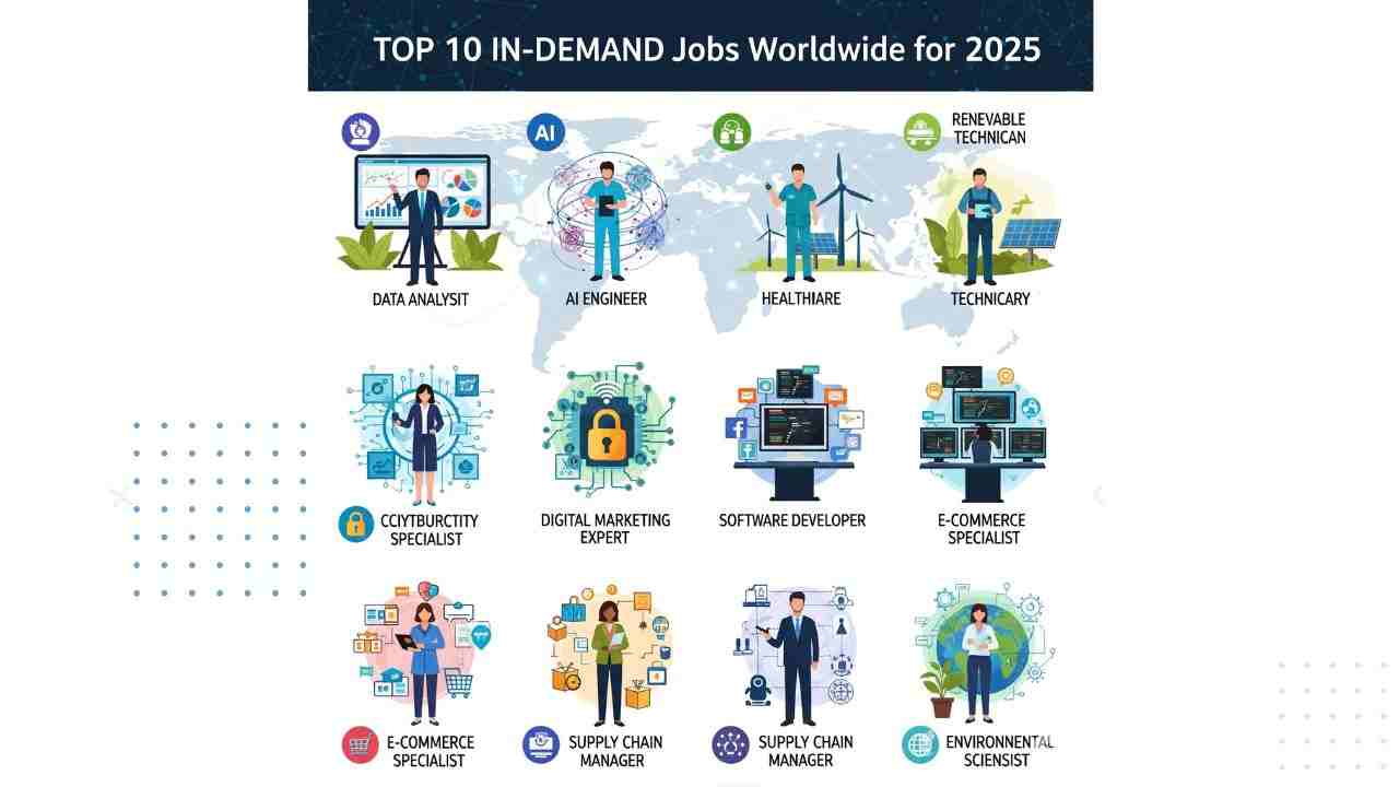 Top 10 In-Demand Jobs Worldwide for 2025