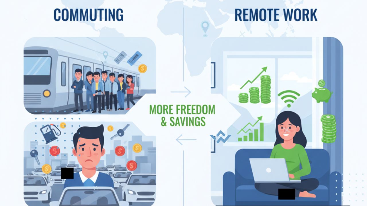Commuting Cost Savings by Working Remote: Global Perspectives in 2025