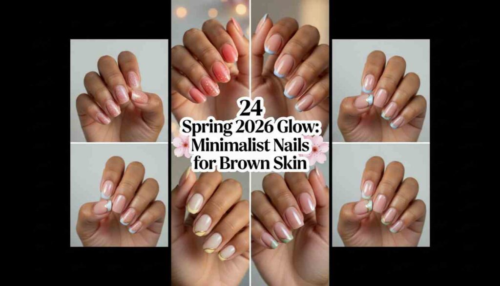 24 Trendy Minimal Nail Ideas for Brown Skin – Spring 2026