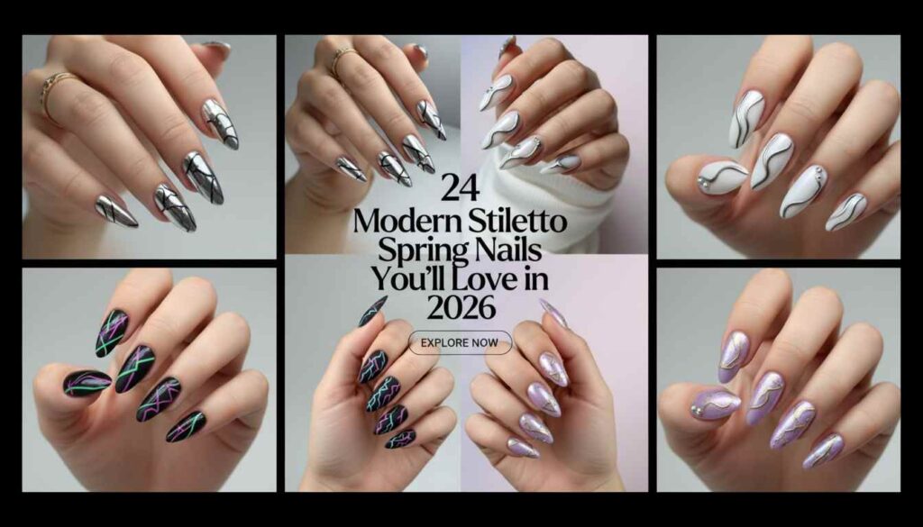 Fresh & Fierce: 24 Spring Stiletto Nails for 2026