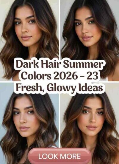 Summer Hair Color Ideas 2026 for Dark Hair – 23 Fresh & Glowy Looks