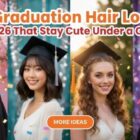 21 Graduation Hairstyles 2026 That Look Beautiful Under a Cap for Women