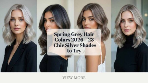 23 Modern Grey Hair Color Ideas 2026 – Fresh Silver Shades for Spring