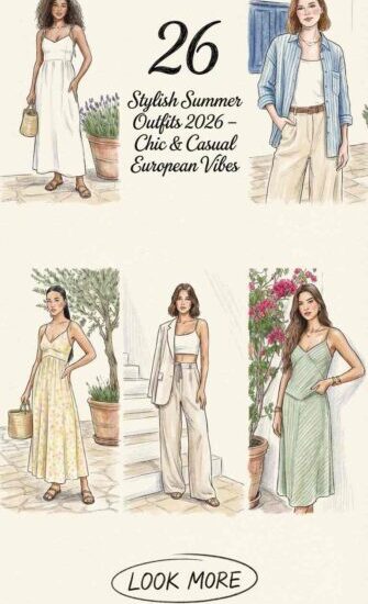 26 Summer Outfits 2026 – Chic, Casual & European-Inspired Trends