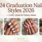 24 Graduation Nails 2026 – Cute, Classy Designs Perfect for College Girls